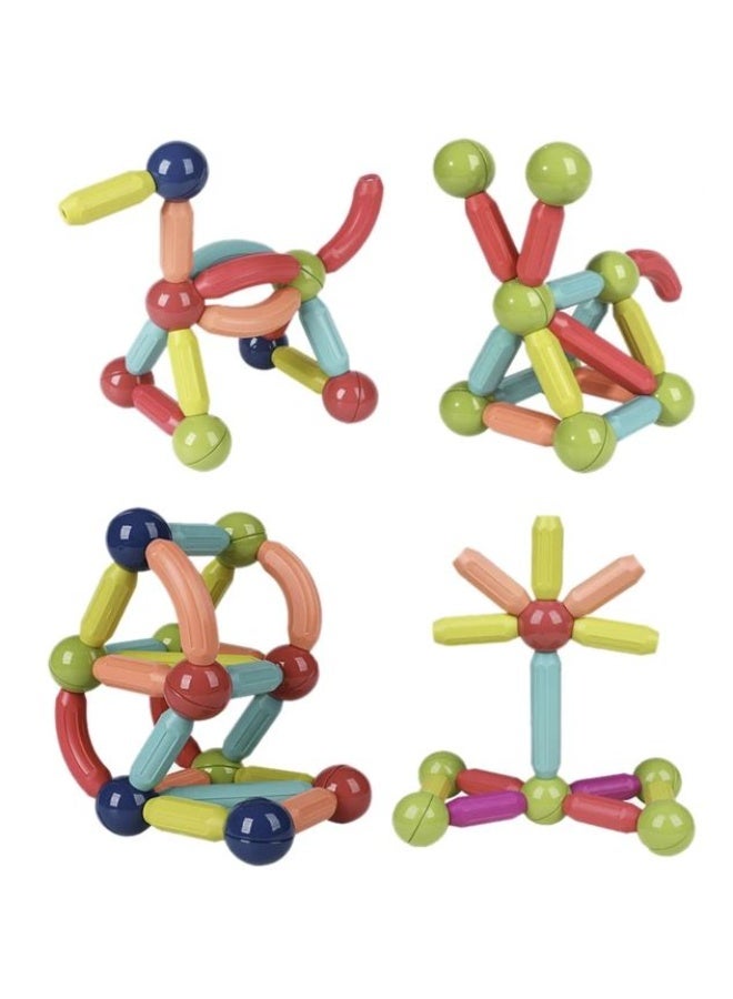 YoMaJ Magnetic Building Sticks and Balls Construction Set for Kids - Early Education STEM Learning Montessori Preschool Balls & Rods Building Set - Creative Learning Play for Boys & Girls - Image 4