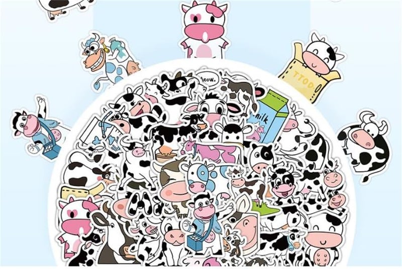 Milk Cow Stationery Set, Study Kit Includes Sticky Notes, Gel Ink Pens, Stickers, Index Tabs, Bookmarks, Notebook, Great Back to School Gift for Students 67-Piece - Image 5