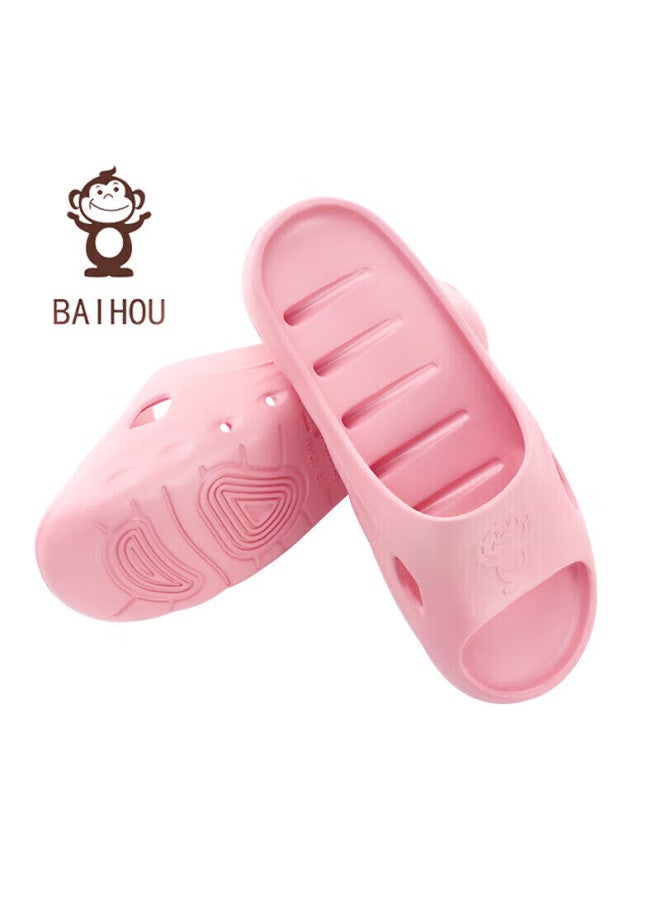 Baihou Side-draining Bathroom Slippers For Men, Women And Children, Breathable Non-slip Summer Home Parent-child Fish-shaped Slippers, Light Blue 30-31 - Image 2