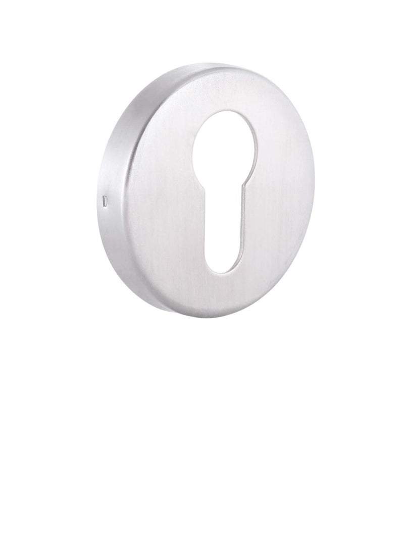 DTES001 Stainless Steel SUS 304 Escutcheon Round Euro Profile Key Hole for Doors Satin Finish  - Image 3