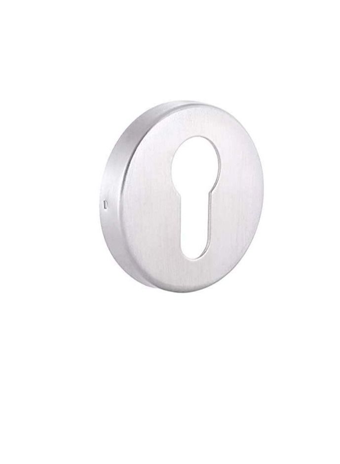 DTES001 Stainless Steel SUS 304 Escutcheon Round Euro Profile Key Hole for Doors Satin Finish  - Image 1