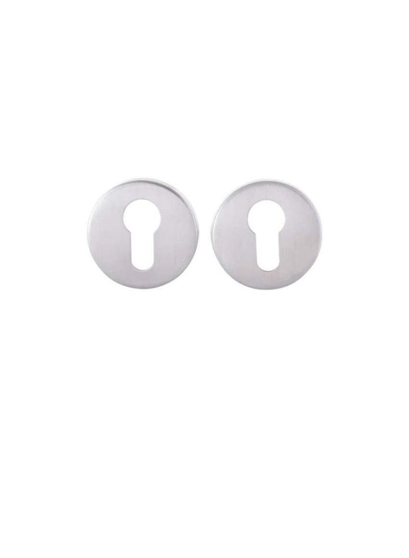 DTES001 Stainless Steel SUS 304 Escutcheon Round Euro Profile Key Hole for Doors Satin Finish  - Image 2
