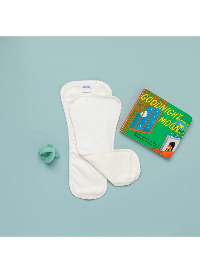 Esembly Overnighters Cloth Diaper Doubler Absorbency Booster Reusable Organic Cotton Diaper Stay Dry Liner For Nighttime Or Heavy Wetters Super Thirsty Cloth Diaper Insert One Size Pack Of 4 - Image 4