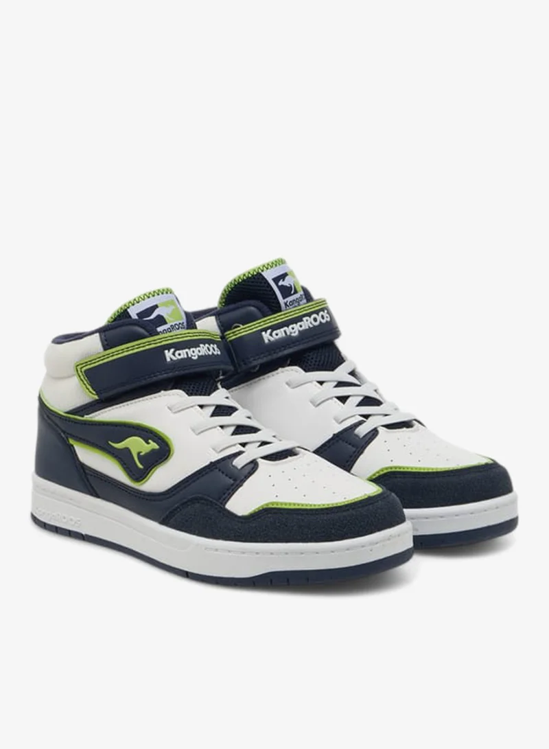 kangaROOS Women's Logo Detail Sports Shoes with Hook and Loop Closure