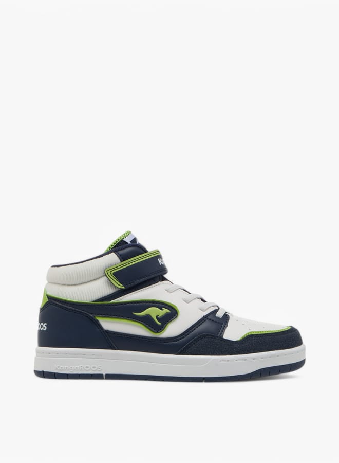 kangaROOS Women's Logo Detail Sports Shoes with Hook and Loop Closure - Image 1