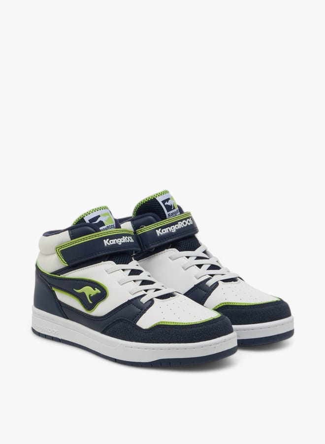 kangaROOS Women's Logo Detail Sports Shoes with Hook and Loop Closure - Image 2