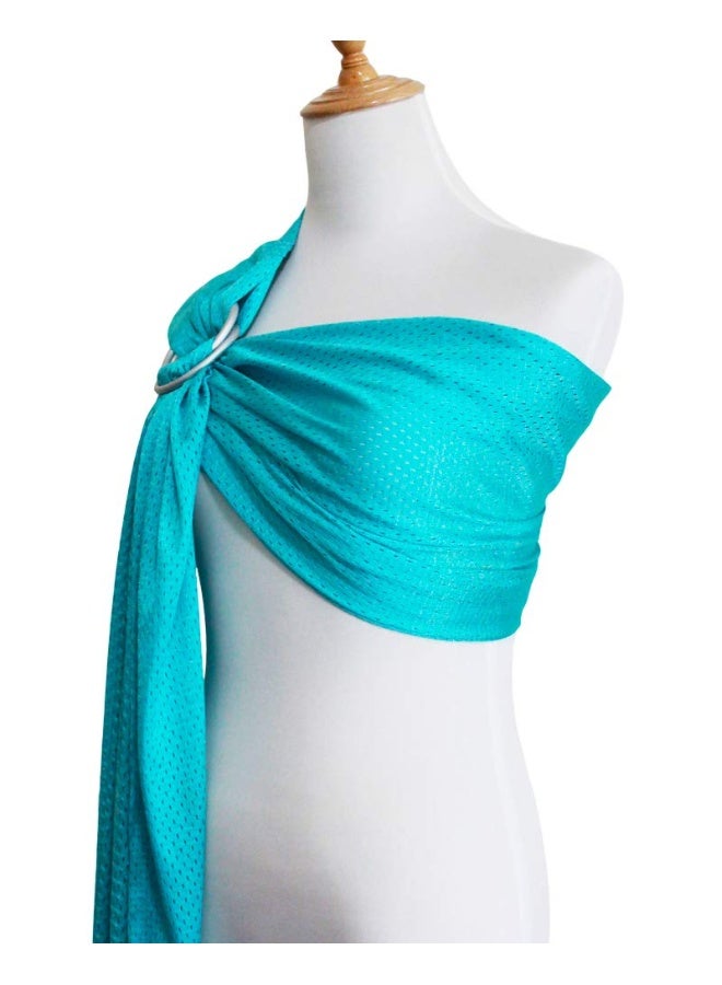Vlokup Baby Water Ring Sling Carrier | Mesh Baby Wrap for Newborn Girl, Boy, Infant, Toddlers and Kid | Lightweight Breathable, Perfect for Summer, Swimming, Pool, Beach | Great for Dad, Bluish-Green - Image 5