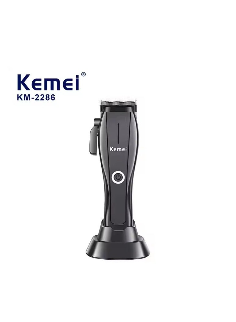 Kemei All-in-One Hair Clipper Kit: 8 Magnetic Combs, Maintenance Tools, and Convenient Accessories & 8800 high speed motor black - Image 3