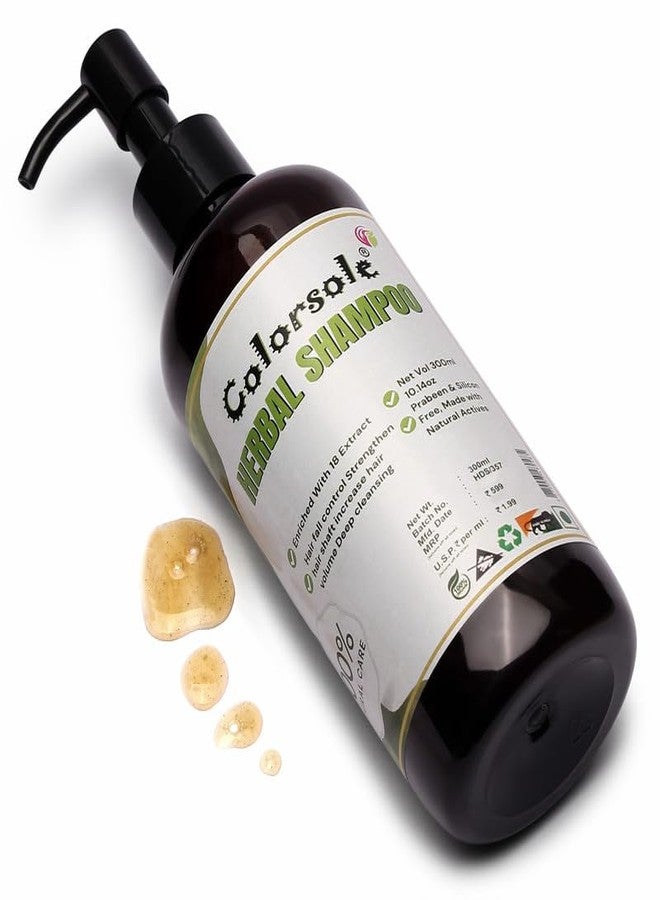 Colorsole® Herbal Hair Shampoo, for Hair Fall Control, with Bringharaj Extracts, Amla, Shikakai, Paraben-Free, for Men & Women, 300ml - Image 2