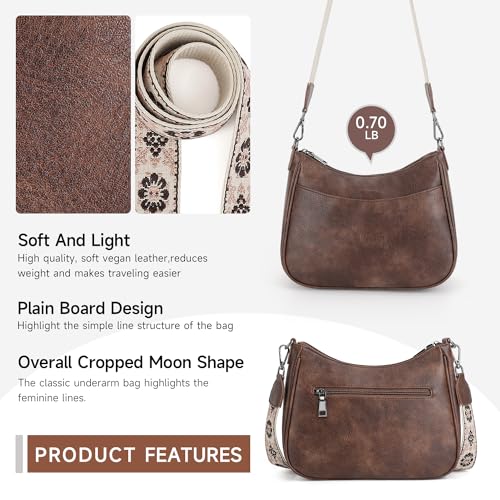 APHISON Crossbody Bags for Women Trendy, Leather Crossbody purse with Adjustable Strap, Women's Crossbody Shoulder Handbags - Image 5