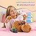 Ditucu 5Pcs Capybara Stuffed Animal Mommy 165 inch with 4 Babies 66 inch Family Set Cute Plushies Toys Gifts for Kids - Image 4