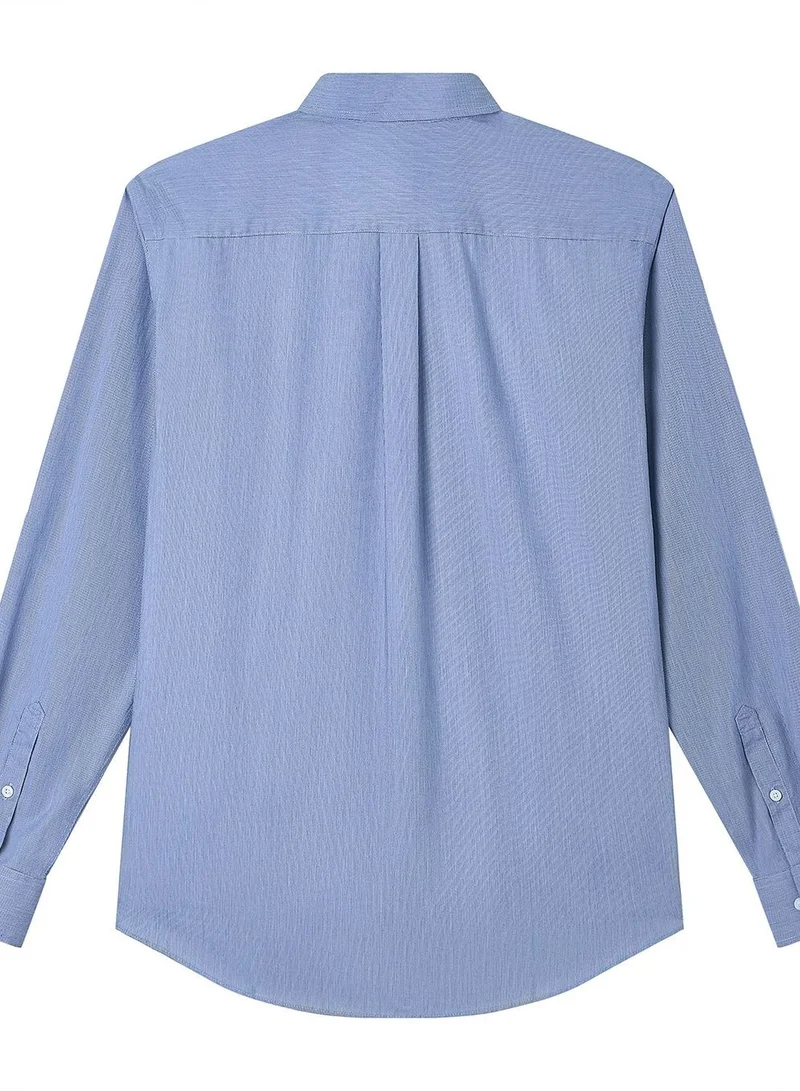 GIORDANO  Men’s Cotton Oxford Wrinkle Free Long-Sleeve Shirt for Men | Best Price UAE