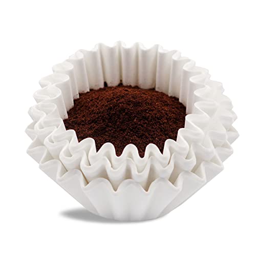 Revelook Coffee Filters 8-12 Cup, 7.875 inch x 3.25 inch, 100 Count Basket Coffee Filters, White Disposable 8 to 12 Cup Coffee Filter Paper - Image 1