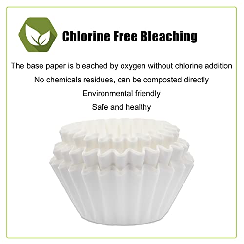 Revelook Coffee Filters 8-12 Cup, 7.875 inch x 3.25 inch, 100 Count Basket Coffee Filters, White Disposable 8 to 12 Cup Coffee Filter Paper - Image 4