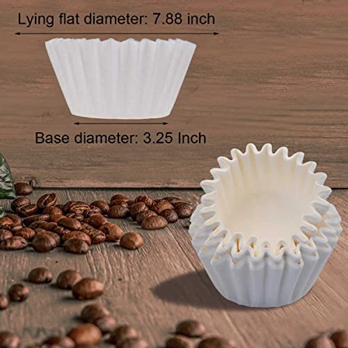 Revelook Coffee Filters 8-12 Cup, 7.875 inch x 3.25 inch, 100 Count Basket Coffee Filters, White Disposable 8 to 12 Cup Coffee Filter Paper - Image 2