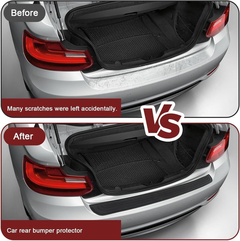 Car Rear Bumper Protection Strip for BMW X3 2018 2019 2020 2021 2022 2023 2024 2025 2026, Rubber Scratch-Resistant Car Trunk Door Sill Edge Protector Strip Accessories,104cm*9cm-A - Image 3