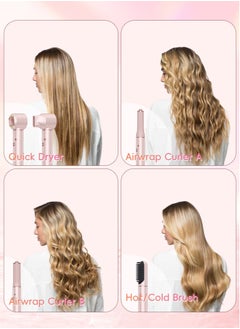 Perfii 5 in 1 Multi-Styler High Speed Hair Dryer Airwrap Curler Hot Air Brush with 600 Millions Ions for Smooth Frizz Free Hair Airflow Control Hot/Cold Hair Styling Low Noise and Lightweight  - Image 2