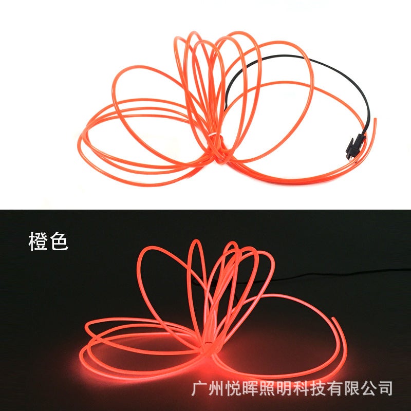 Highlight EL cold light 2.3mm Luminous Lamp Line 12V power supply decorative lamp atmosphere lamp performance decorative props - Image 1