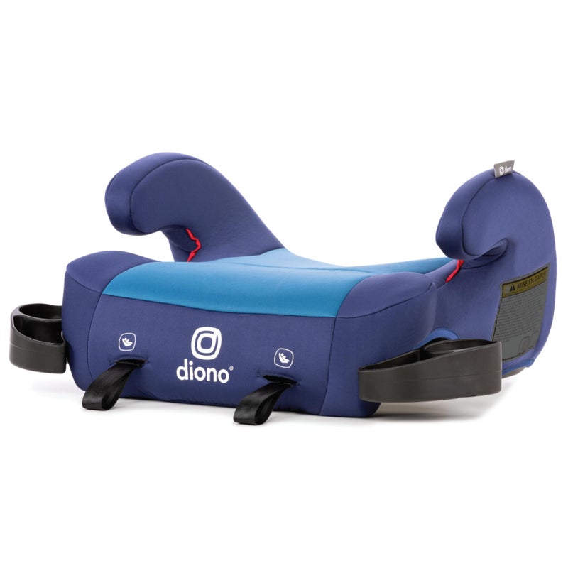 Diono Solana 2 XL 2022, Dual Latch Connectors, Lightweight Backless Belt-Positioning Booster Car Seat, 8 Years 1 Booster Seat, Blue - Image 1