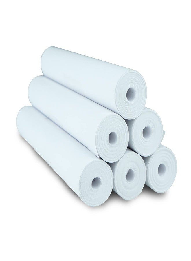NYEAR A4 Thermal Paper 6 Rolls(210mm/8.27"width/7.6m long,Φ1.18") for portable printer,Quick-dry thicker brighter and the font is clearer to make the printing quality better,1 roll-27 Sheets/Roll - Image 1