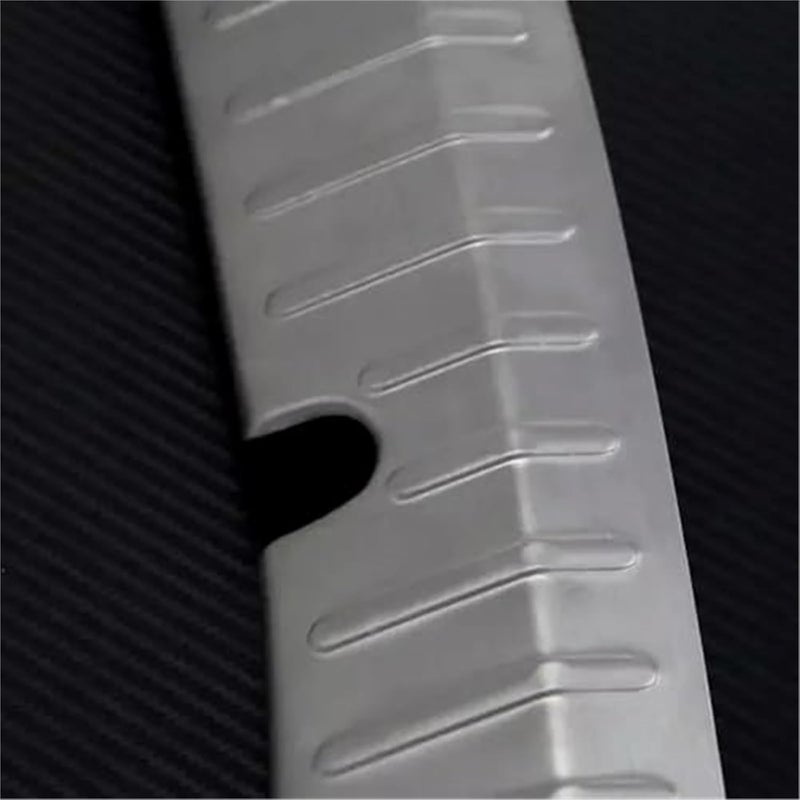 MKVAXR Car Rear Door Trunk Fender Protector Sill Pad Cover for Subaru XV Crosstrek 2013-2017 - BLACK Inside Silver - Image 3
