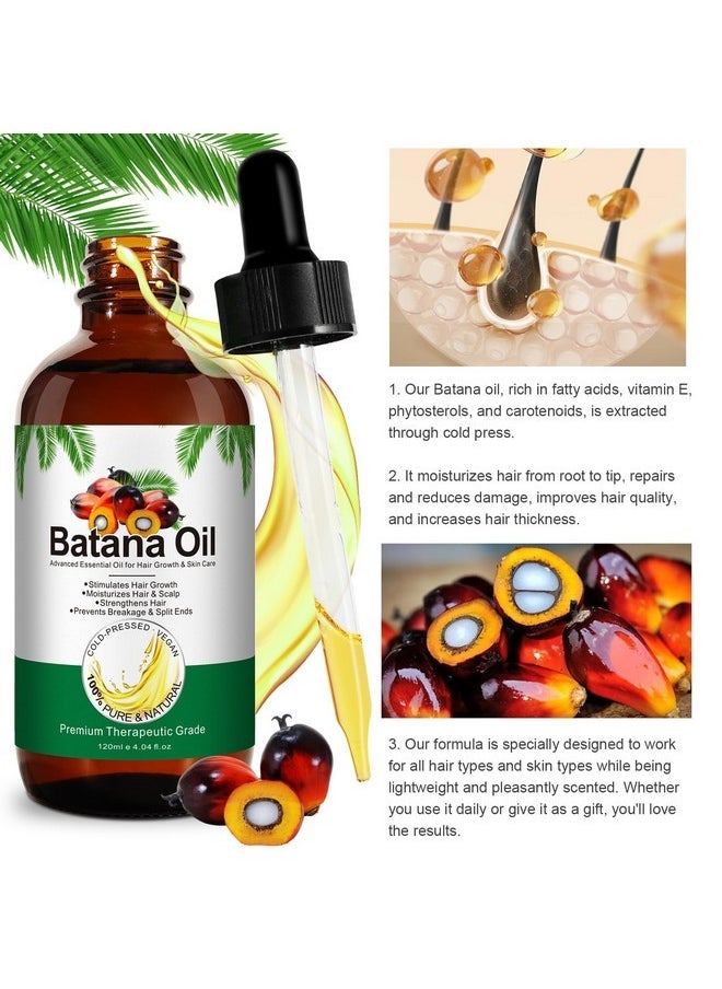 IFUDOIT Batana Oil for Hair Growth, Scalp Massage & Skin Care - 100% Pure Essential Oil for Hair Repair, Nourishment & Reduced Loss, Suitable for All Hair Types (4.04 Fl Oz)  - Image 3