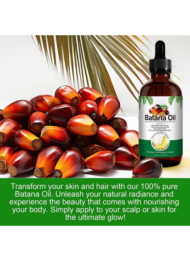 IFUDOIT Batana Oil for Hair Growth, Scalp Massage & Skin Care - 100% Pure Essential Oil for Hair Repair, Nourishment & Reduced Loss, Suitable for All Hair Types (4.04 Fl Oz)  - Image 2