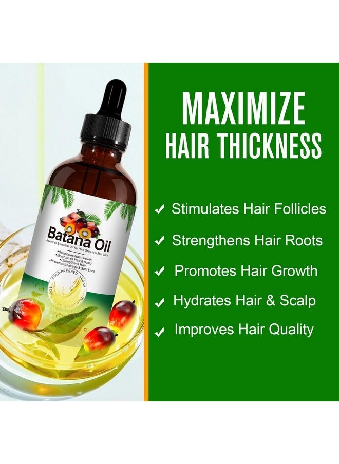 IFUDOIT Batana Oil for Hair Growth, Scalp Massage & Skin Care - 100% Pure Essential Oil for Hair Repair, Nourishment & Reduced Loss, Suitable for All Hair Types (4.04 Fl Oz)  - Image 4
