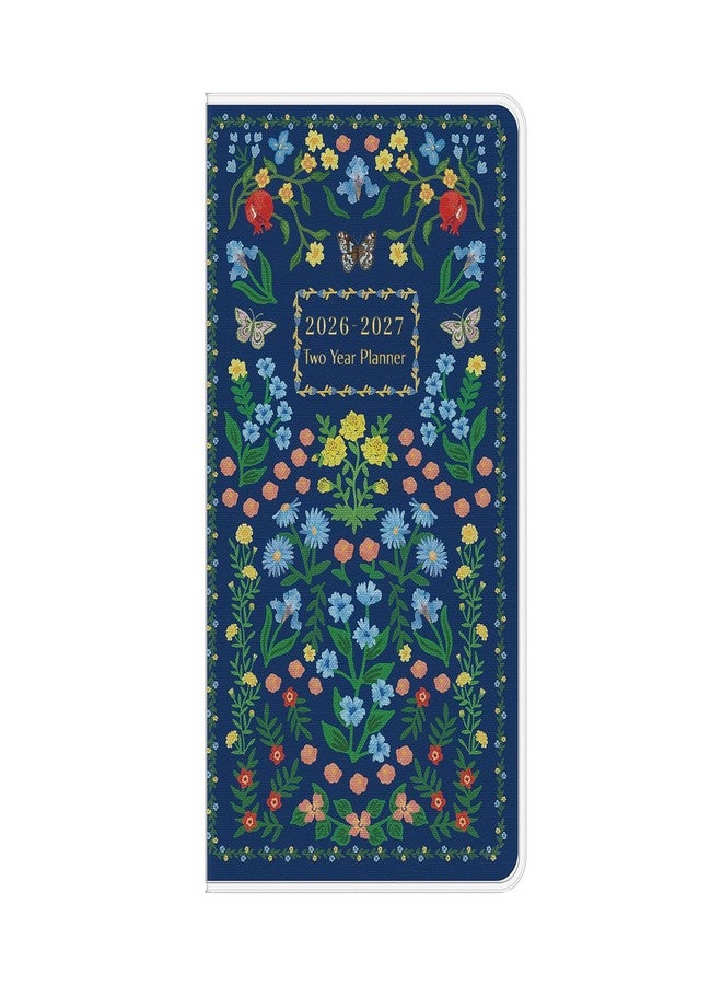 Jotsome Pocket Calendar 2026-2027, Jotsome 2 Year Monthly Planner from January 2026 to December 2027, 3.5"x6.4", Small Pocket Planner with PVC Cover for Purse, Floral Design - Image 1