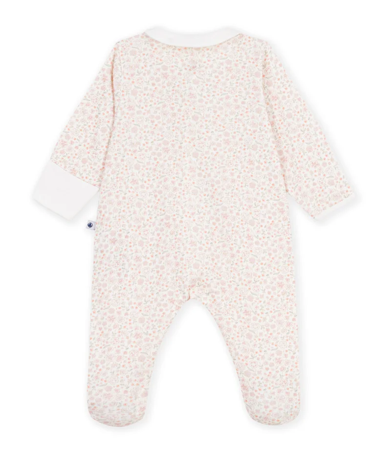 بيتي باتو Babies' Flower Printed Cotton Pyjama Suit