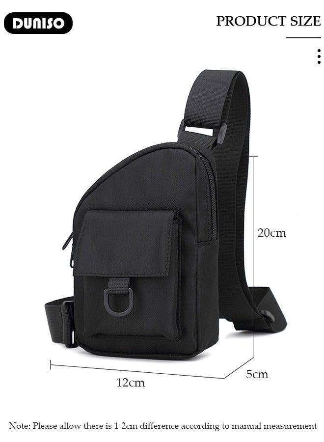 DUNISO Sling Bag for Men and Women Waterproof Crossbody Bag Packs Purses Chest Bags with Adjustable Shoulder Belt Anti-theft Crossbody Shoulder Bag for Travel Sport Camping Traveling  - Image 4