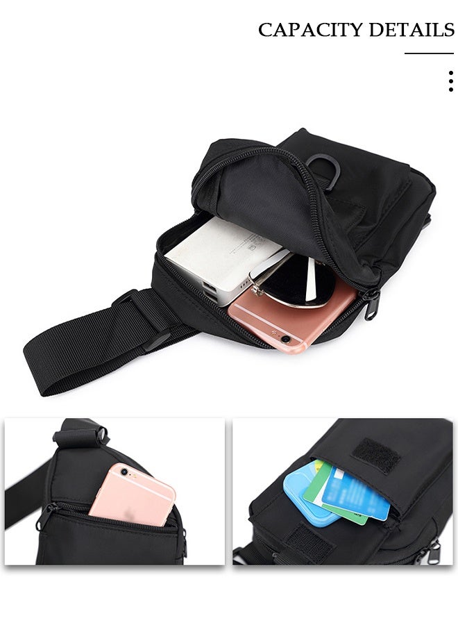 DUNISO Sling Bag for Men and Women Waterproof Crossbody Bag Packs Purses Chest Bags with Adjustable Shoulder Belt Anti-theft Crossbody Shoulder Bag for Travel Sport Camping Traveling - Image 3