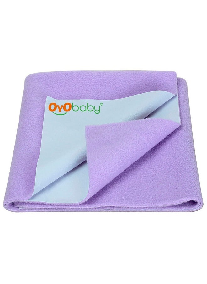OYO BABY Baby Dry Sheet For New Born Babies Infant Waterproof Bed Protector Sheet For Baby Mattress Pads Quickly Dry Super Soft Reusable Mat (Single Bed (72" X 36") Voilet)  - Image 1