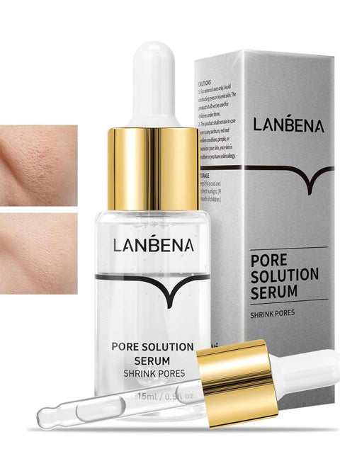 Pore Minimizer Serum, Pore Minimizer & Reducer for Face, Minimizing, Shrinking, Oil Control Firming, Tightening Pores, 100% Vegan Pore Moisture after Blackhead Remover, 0.5 fl.oz