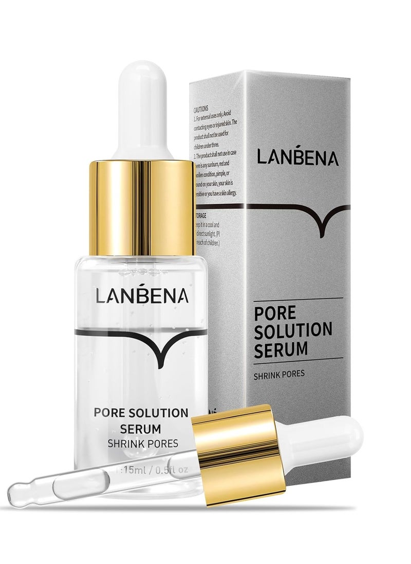 Pore Minimizer Serum, Pore Minimizer & Reducer for Face, Minimizing, Shrinking, Oil Control Firming, Tightening Pores, 100% Vegan Pore Moisture after Blackhead Remover, 0.5 fl.oz