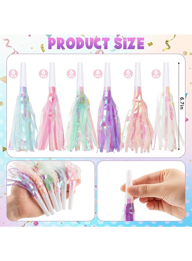 Wffo 36 PCS Party Blower, Birthday Blowers, Colourful & Fun Party Whistles for Party Bag Fillers Birthdays Weddings Celebrations Anniversary Decoration Gifts Use by Those Aged 15 and Above - Image 2
