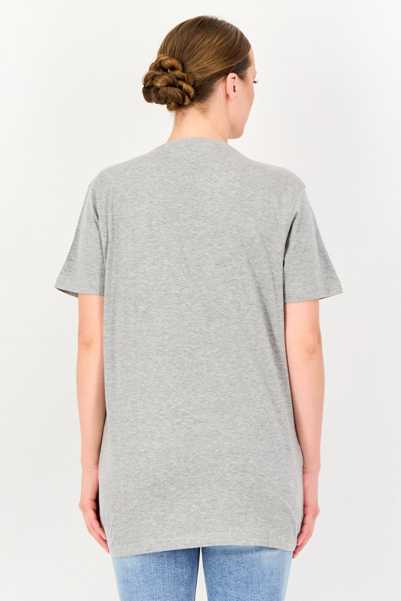 Difuzed x Street Fighter Women Round Neck Brand Logo Short Sleeve T-Shirt, Grey - Image 3