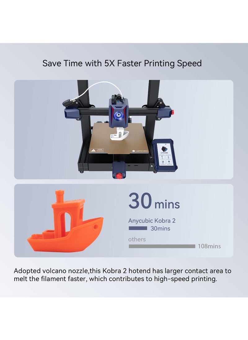 Generic - 3D Printer Hotend for Anycubic Kobra 2 Series, V5 J-Head Print Head Replacement for Anycubic Kobra 2/Kobra 2 Plus/Kobra 2 Max/Kobra 2 Pro/Kobra 2 Neo, High-Speed 3D Printer Parts - Image 1