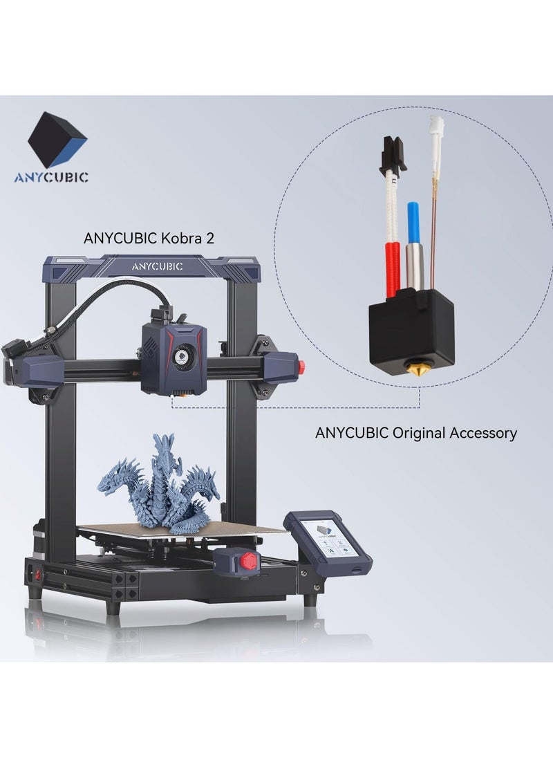 Generic - 3D Printer Hotend for Anycubic Kobra 2 Series, V5 J-Head Print Head Replacement for Anycubic Kobra 2/Kobra 2 Plus/Kobra 2 Max/Kobra 2 Pro/Kobra 2 Neo, High-Speed 3D Printer Parts - Image 1