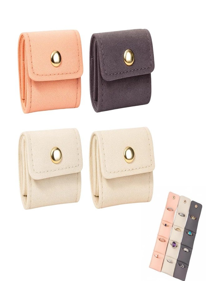 CZFSWT 4PCS Mini Travel Jewelry Bag Set, Mini Jewelry Bags, Jewelry Travel Case Suitable for Frequent Travelers and Collectors - Image 1