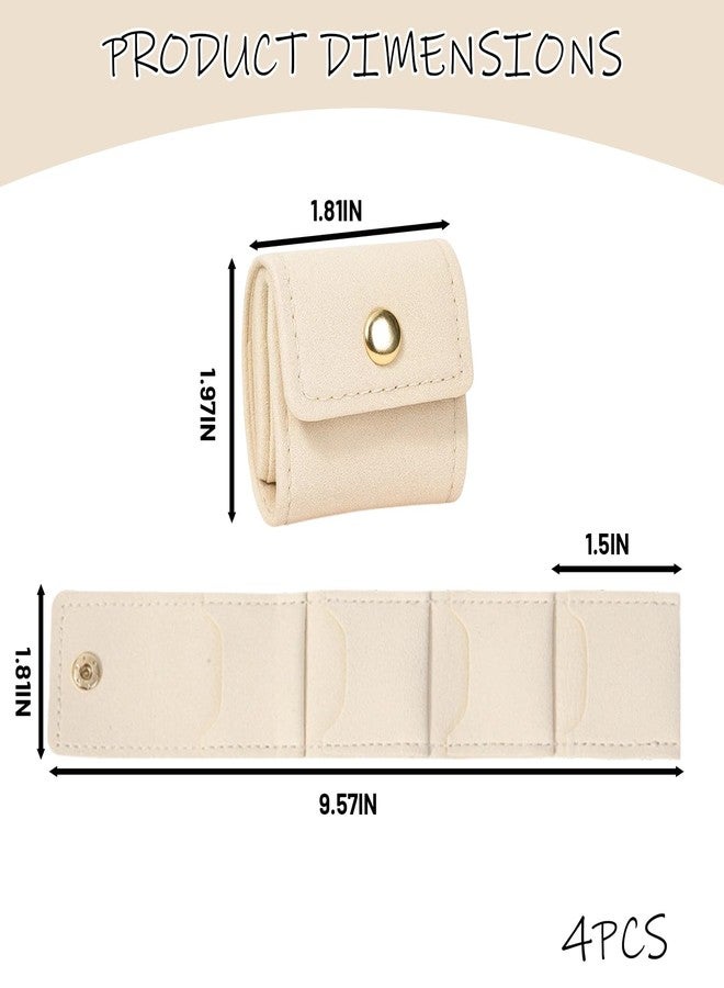 CZFSWT 4PCS Mini Travel Jewelry Bag Set, Mini Jewelry Bags, Jewelry Travel Case Suitable for Frequent Travelers and Collectors - Image 2