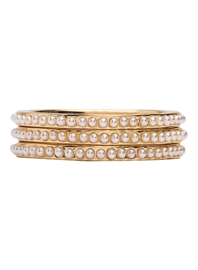Parfois Set Of Rings With Pearls