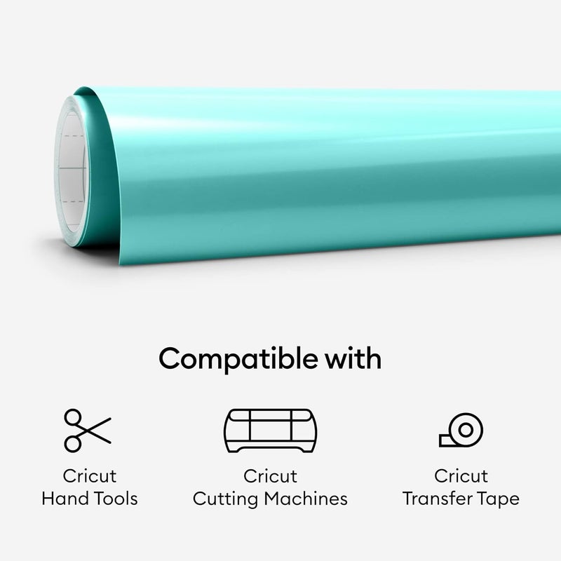 كريكيت فينيل كريكوت بريميوم دائم، أزرق فاتح (12 × 48 بوصة) - متوافق مع آلات Maker و Explore، طويل الأمد، مقاوم للأشعة فوق البنفسجية والماء، مشاريع داخلية وخارجية - Image 5