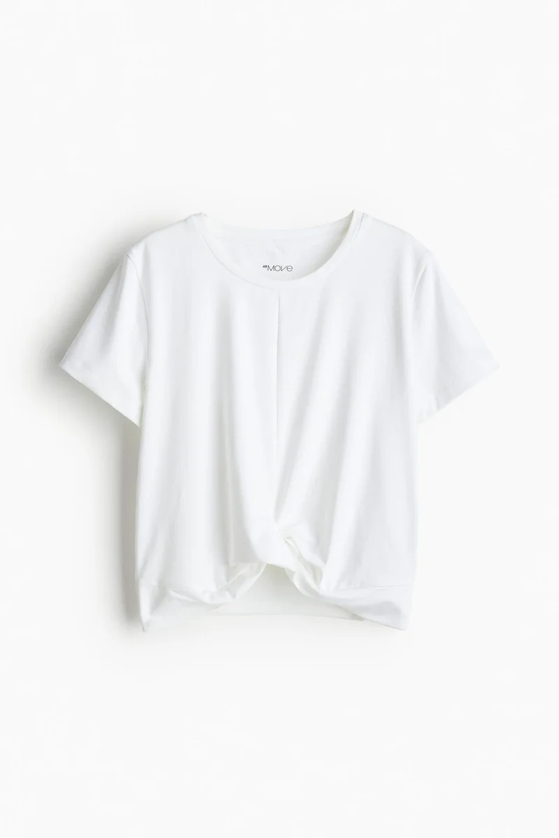 اتش اند ام بلوزة رياضية من نسيج دراي موف