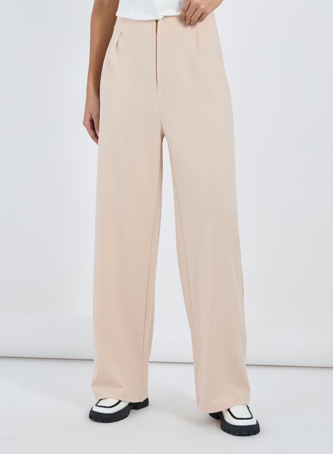 Styli Solid High Rise Wide Leg Pants  - Image 2