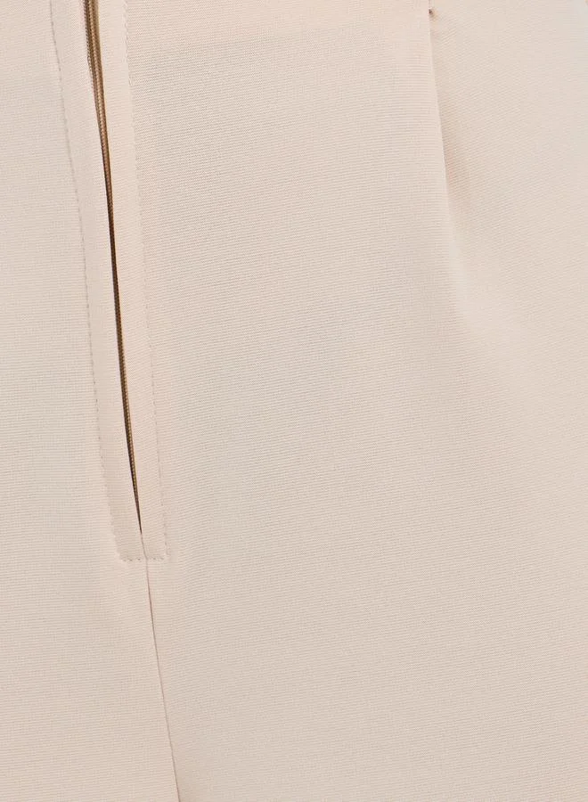 Styli Solid High Rise Wide Leg Pants
