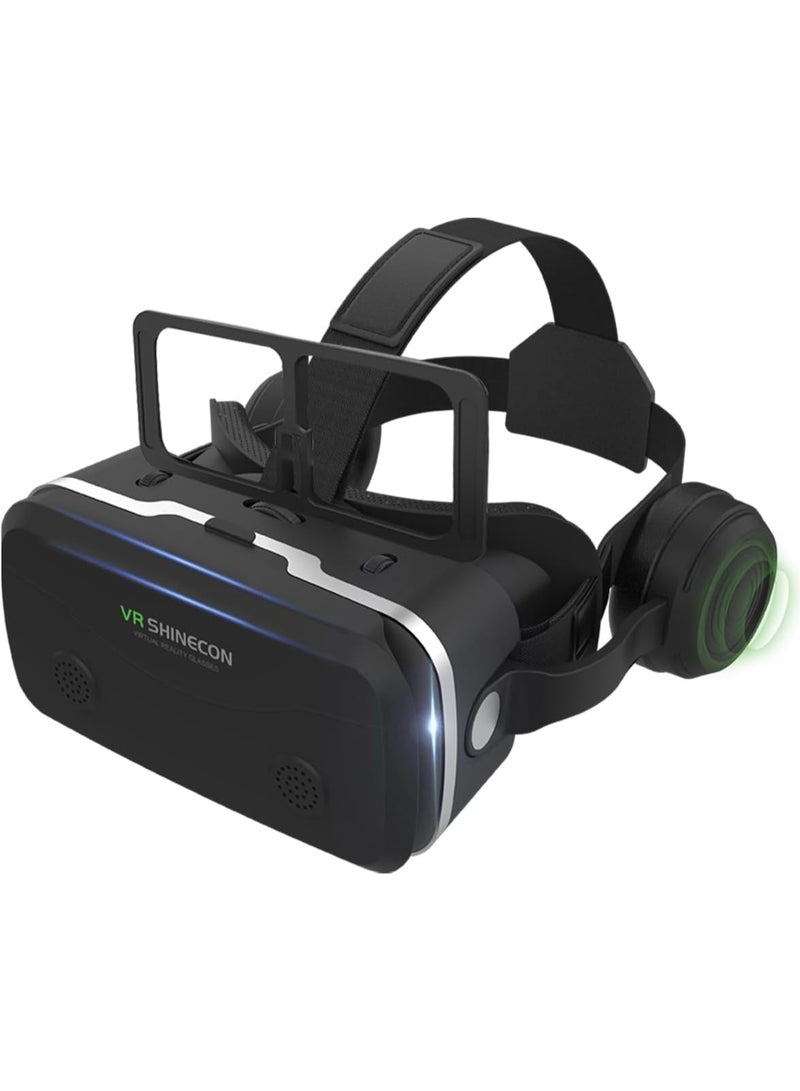 في آر شينيكون نظارات الواقع الافتراضي 3D للهواتف المحمولة، نظارات ألعاب الواقع الافتراضي، مع سماعات رأس مدمجة للهواتف من 4.5 إلى 7.2 بوصة - Image 1