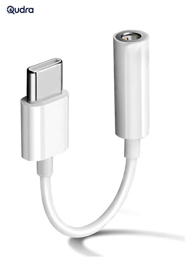qudra Qudra Usb C To 3 Headphone Jack Adapter white 3.6g ZBA5559344C45FC6A7731Z