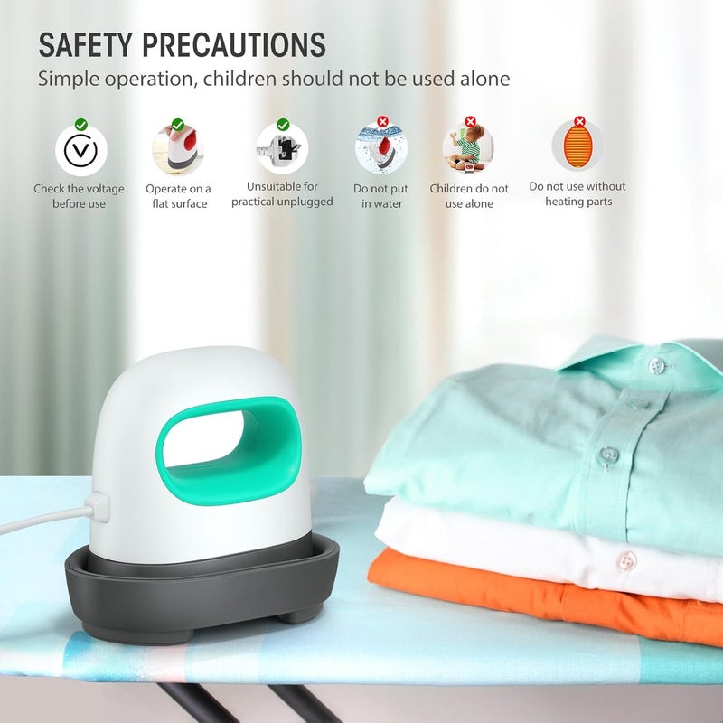 Kiyu Mini Heat Press Machine - Portable Hot Press for T Shirts, Hats, Caps, Pillows, Shoes, Bags, and Heating Transfer Projects - Small Heat Press for HTV Vinyl Printing - Image 2