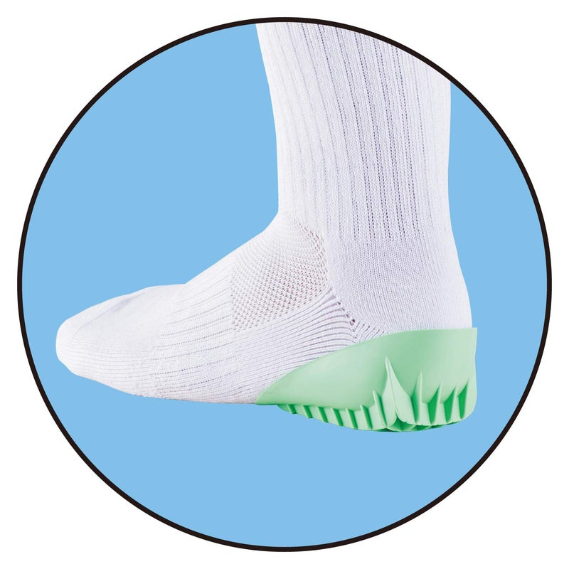 MUELLER Sports Medicine Pro Heel Cups, Foot Pain Relief Support for Men and Women, High Impact Sports, Ideal for Shin Splints, Heel Spurs, Plantar Fasciitis, 1 Pair, Green, Large - Image 4